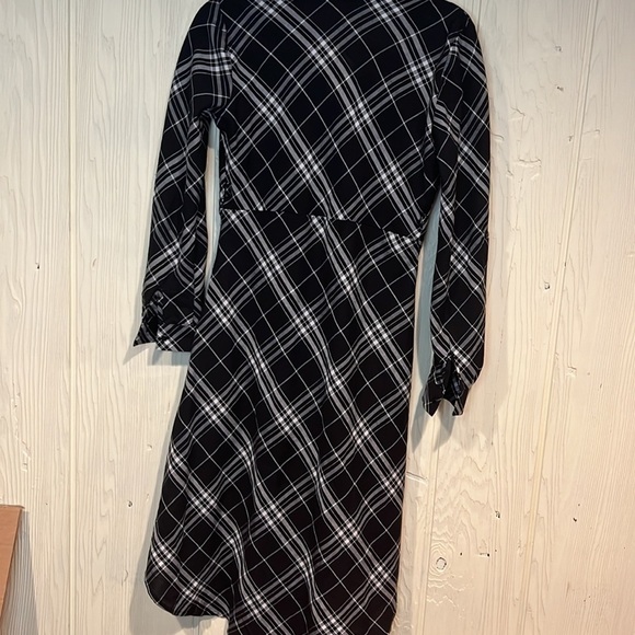 LOVE NOTES PLAID HIGH LOW DRESS SIZE 1 - Picture 7 of 9